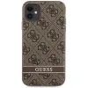 Guess GUHCN61P4SNW iPhone 11 / Xr barna/barna keménytok 4G Stripe tok - 1. kép