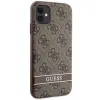 Guess GUHCN61P4SNW iPhone 11 / Xr barna/barna keménytok 4G Stripe tok - 2. kép