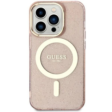 Guess GUHMN61HCMCGP iPhone 11 pink/pink kemény tok Glitter Gold MagSafe tok