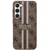 Guess GUHCS23SP4RPSW S23 S911 barna/barna kemény tok 4G Printed Stripe tok - 1. kép