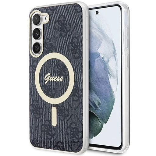 Guess GUHMS23SH4STK S23 S911 fekete/fekete tok 4G MagSafe Guess GUHMS23SH4STK S23 S911 fekete/fekete tok 4G MagSafe
