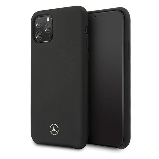 Mercedes MEHCN58SILBK iPhone 11 Pro szilikon tok fekete/fekete Silicone Line tok Mercedes MEHCN58SILBK iPhone 11 Pro szilikon tok fekete/fekete Silicone Line tok