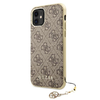 Guess GUHCN61GF4GBR iPhone 11 barna/barna kemény tok 4G Charms Kollekció tok - 0. kép