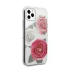 Guess GUHCN58ROSTRT iPhone 11 Pro transparent hardcase Flower Desire Pink & White Rose - 3. kép