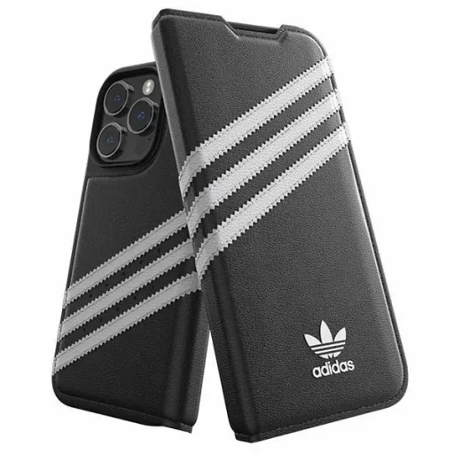 Adidas OR fliptok PU iPhone 14 Pro fekete/fehér tok