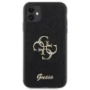 Guess GUHCN61HG4SGK tok iPhone 11 / Xr - fekete Glitter Script Big 4G tok - 1. kép