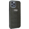 Audi Carbon Fiber iPhone 12/12 Pro 6.1" fekete/fekete keménytok AU-TPUPCIP12P-R8/D2-BK tok - 0. kép