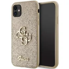 Guess GUHCN61HG4SGD tok iPhone 11 / Xr - arany Glitter Script Big 4G tok