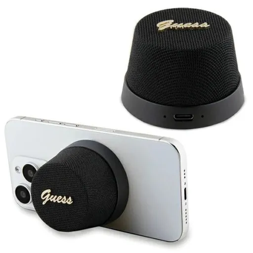 Guess Magnetic Script Metal Bluetooth hangszóró - fekete