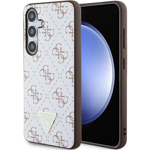 Guess 4G Triangle tok Samsung Galaxy S24-hez - fehér Guess 4G Triangle tok Samsung Galaxy S24-hez - fehér