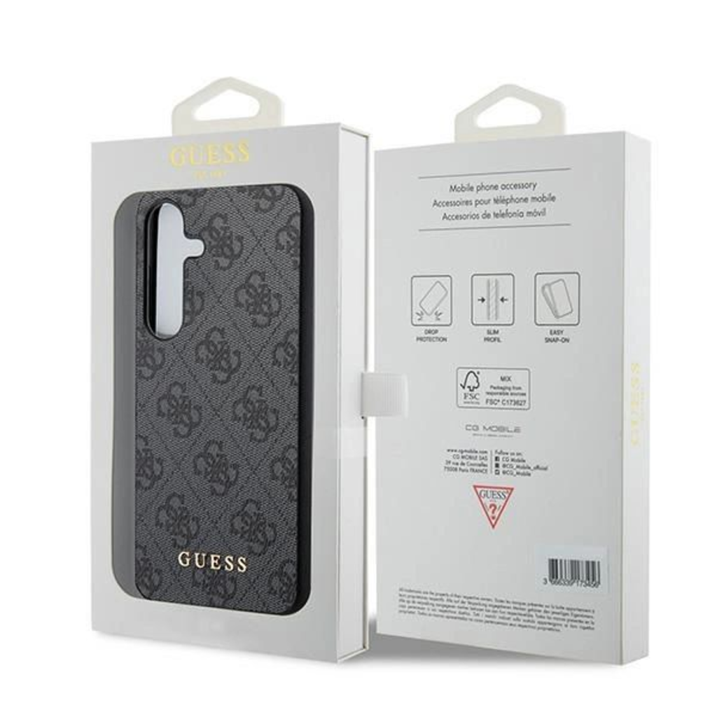 Guess 4G Metal Gold Logo tok Samsung Galaxy S24 - fekete - 8