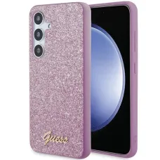 Guess Glitter Script tok Samsung Galaxy S24 Plus - lila