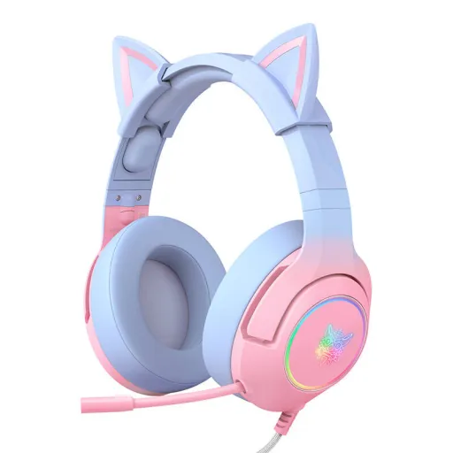 ONIKUMA K9 7.1 Pink/Kék gamer fejhallgató