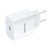 VFAN E04 hálózati töltő, USB-C, 20W, QC 3.0 (fehér) - 2. kép