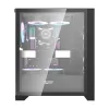 Számítógépház Darkflash DRX70 ÜVEG + 4 RGB ventilátor (fekete) - 0. kép