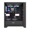 Számítógépház Darkflash DRX70 ÜVEG + 4 RGB ventilátor (fekete) - 1. kép