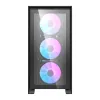 Számítógépház Darkflash DRX70 ÜVEG + 4 RGB ventilátor (fekete) - 3. kép