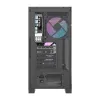 Számítógépház Darkflash DRX70 ÜVEG + 4 RGB ventilátor (fekete) - 4. kép