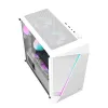 Aigo AL390 számítógépház + RGB ventilátor (fehér) - 2. kép