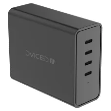 Dviced Asztali töltő 140W GaN 4 USB-C EU - Fekete