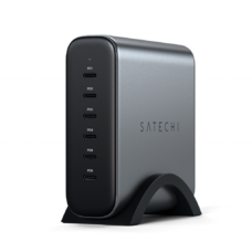 Satechi 200W USB-C 6-Port GaN töltő (6xUSB-C PD támogatja a PD 3.1/3.0, QC 4.0+ és PPS) - Szürke