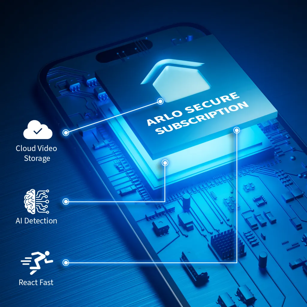 Arlo Essential (2. generáció) Csomag 2K Kültéri Biztonsági Kamera - 3 Kamerás Készlet + 3 Alapvető Napelem Töltő - Fehér - 7