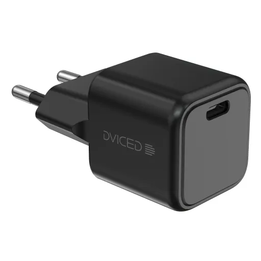 Dviced fali töltő 30W GaN USB-C EU - fekete,