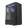 Darkflash DK300M Micro-ATX számítógépház + 3 ventilátorral (fekete) - 0. kép