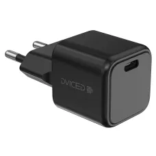 Dviced fali töltő 30W GaN USB-C EU kábellel - Fekete