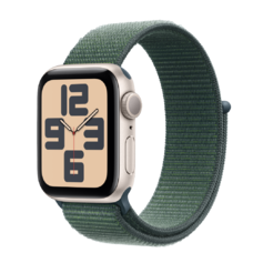 Apple Watch SE2 v3 GPS 40mm Csillagfény Alumínium Tok Tózöld Sport Hurok