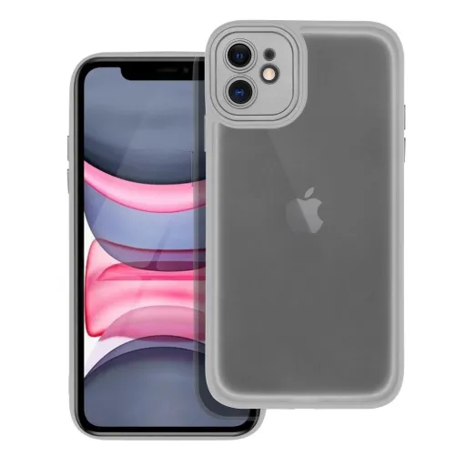 VARIETE tok iPhone 11-hez acélszínű tok