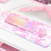 ONIKUMA MP005 RGB Egérpad (Rózsaszín) - 2. kép