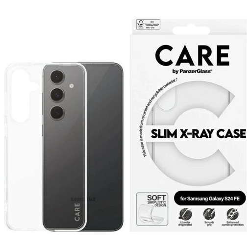 CARE by PanzerGlass Slim X-Ray tok Samsung Galaxy S24 FE S721 Átlátszó/Transparent 1963 CARE by PanzerGlass Slim X-Ray tok Samsung Galaxy S24 FE S721 Átlátszó/Transparent 1963