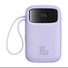 Powerbank Baseus QPow 2 10000mAh 30W 2xUSB-C (lila)