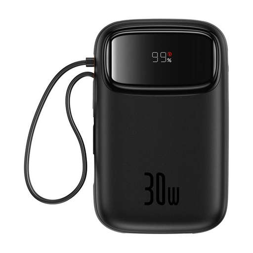 Powerbank Baseus QPow 2 10000mAh 30W 2xUSB-C (fekete)