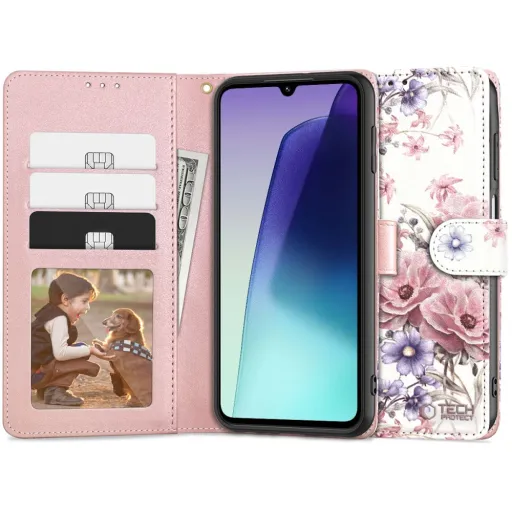 Tech-protect Wallet Xiaomi Redmi 14c / Poco C75 Blossom Flower Tok