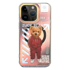 ZUCK BEAR tok NEW YORK NEVER SLEEPS MAG kompatibilis MagSafe funkcióval az IPHONE 15 Pro Max számára brooklyn baller