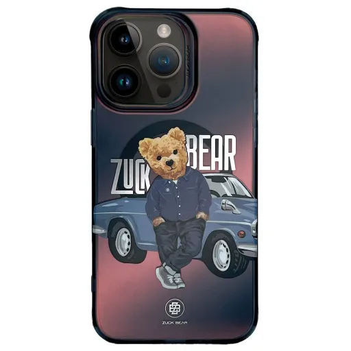ZUCK BEAR tok KALIFORNIAI MENŐ MAG MagSafe kompatibilis IPHONE 15 Pro autó tok