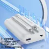 Powerbank 20000mAh 22.5W Kijelzővel + PD/iPhone Kábelek Lightning AWEI (P169K) fekete - 2. kép