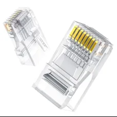 Ugreen 100x RJ45 csatlakozó fej 8P8C CAT 6 átlátszó