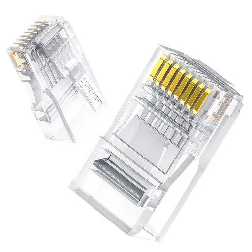 Ugreen 100x RJ45 csatlakozó fej 8P8C CAT 6 átlátszó