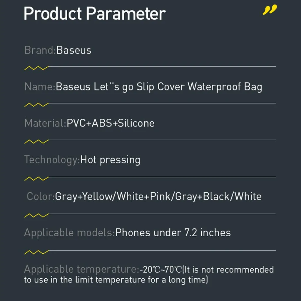 Baseus vízálló telefontok IPX8 7,2' pink (ACFSD-D24) - 20