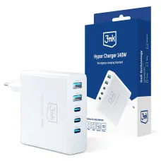 3mk Hyper Töltő GaN USB / USB-C QC PD 140W fali töltő fehér