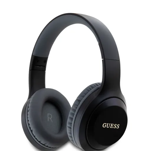 Guess Classic Silver Logo Bluetooth sztereó fejhallgató fekete