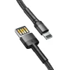 Baseus Cafule 1,5A 2 m-es Lightning USB-kábel (kétoldalas) (szürke-fekete) - 0. kép