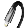 Baseus Glimmer USB - Lightning kábel, 2.4A, 1m (fekete) - 2. kép