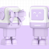 Fali töltő Ugreen Nexode RG (Robot GaN), 2x USB-C + USB, 65W (lila) - 0. kép