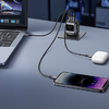 Ugreen Nexode RG hálózati töltő (Robot GaN), 2x USB + USB-C, 65W (szürke) - 1. kép