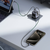 Ugreen Nexode RG hálózati töltő (Robot GaN), 2x USB + USB-C, 65W (szürke) - 2. kép