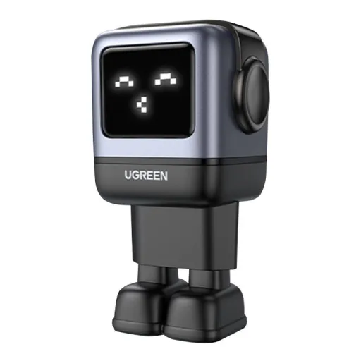 Ugreen Nexode RG hálózati töltő (Robot GaN), 2x USB + USB-C, 65W (szürke)